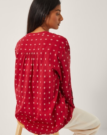 Monsoon Poppy Ruffle Print Blouse