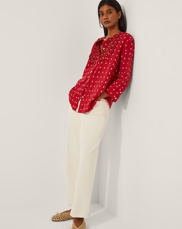 Monsoon Poppy Ruffle Print Blouse