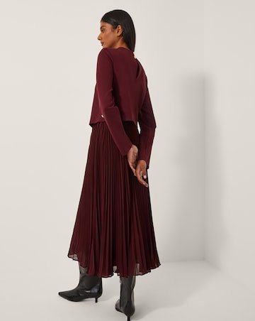 Monsoon Penny Pleated Midi Dress