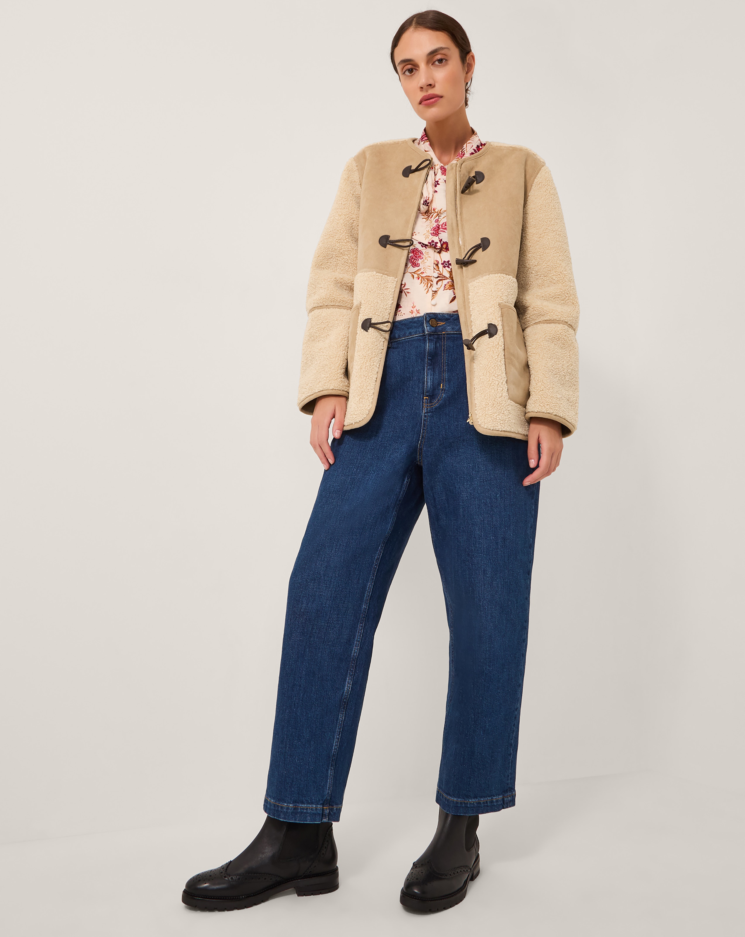 Monsoon Teri Borg Duffle Jacket