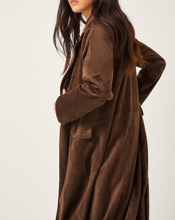 Monsoon Tove Suedette Trench Coat