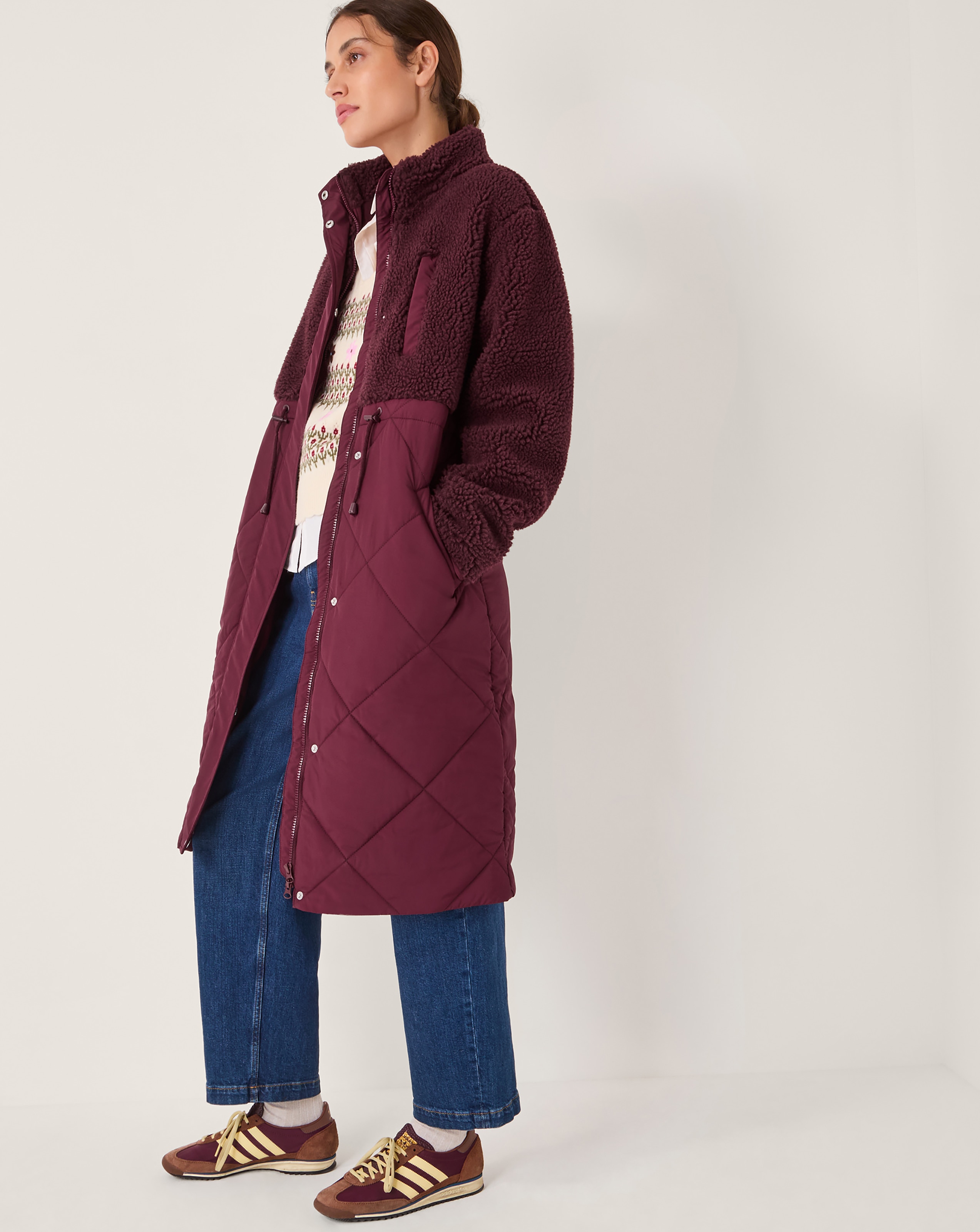 Monsoon Marlo Borg Quilted Coat