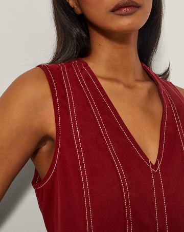 Monsoon Hope A-Line Denim Midi Dress