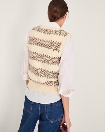 Monsoon Ella Floral Knitted Vest