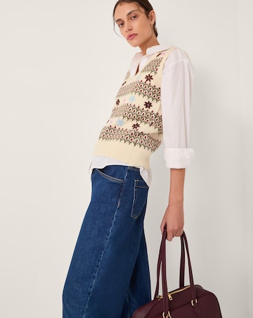 Monsoon Ella Floral Knitted Vest