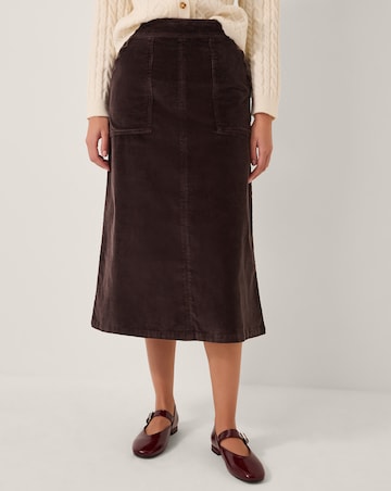 Monsoon Malika Corduroy Midi Skirt