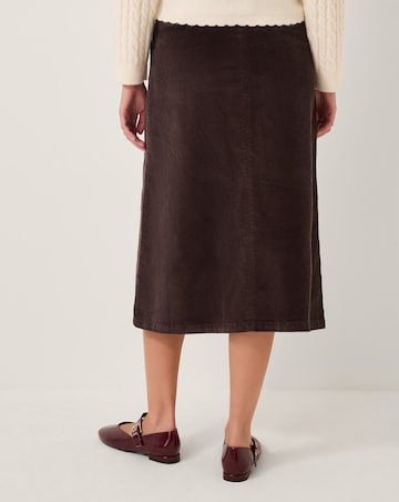 Monsoon Malika Corduroy Midi Skirt