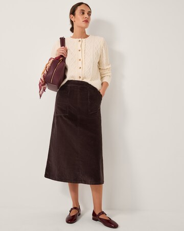 Monsoon Malika Corduroy Midi Skirt