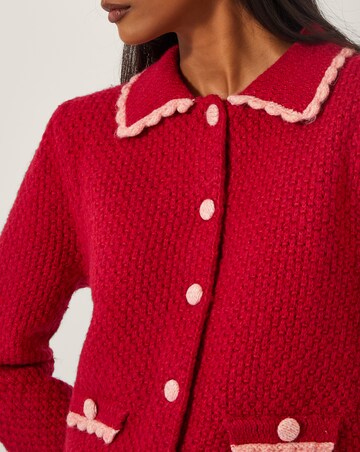 Monsoon Nina Scallop Collar Cardigan