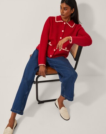 Monsoon Nina Scallop Collar Cardigan