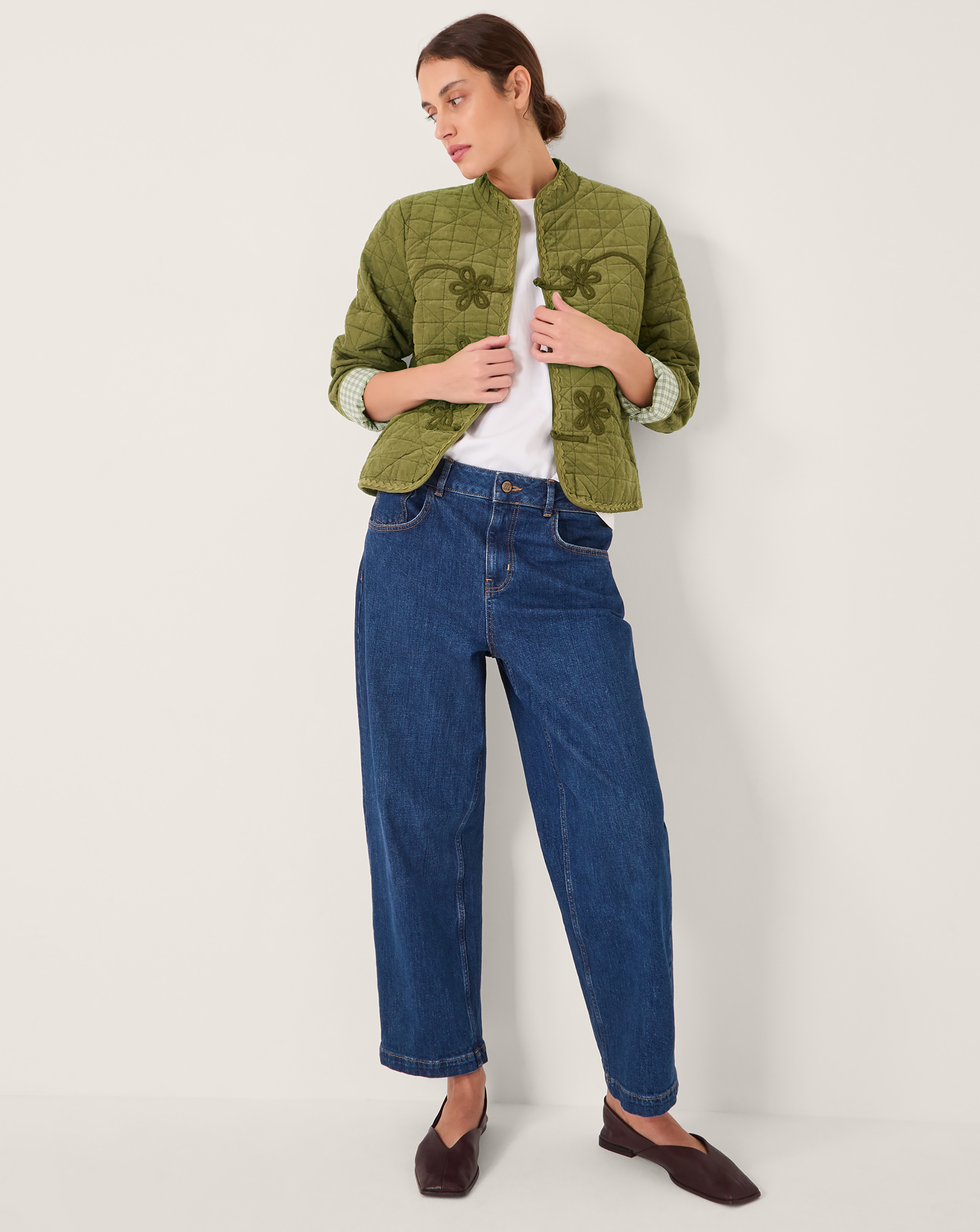 Monsoon Gaia Quilted Corduroy Jacket