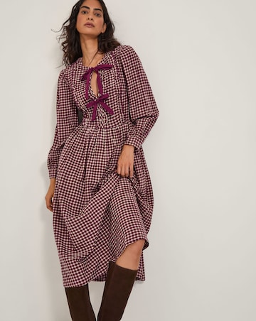 Monsoon Agatha Check Midi Dress