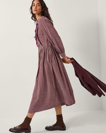 Monsoon Agatha Check Midi Dress