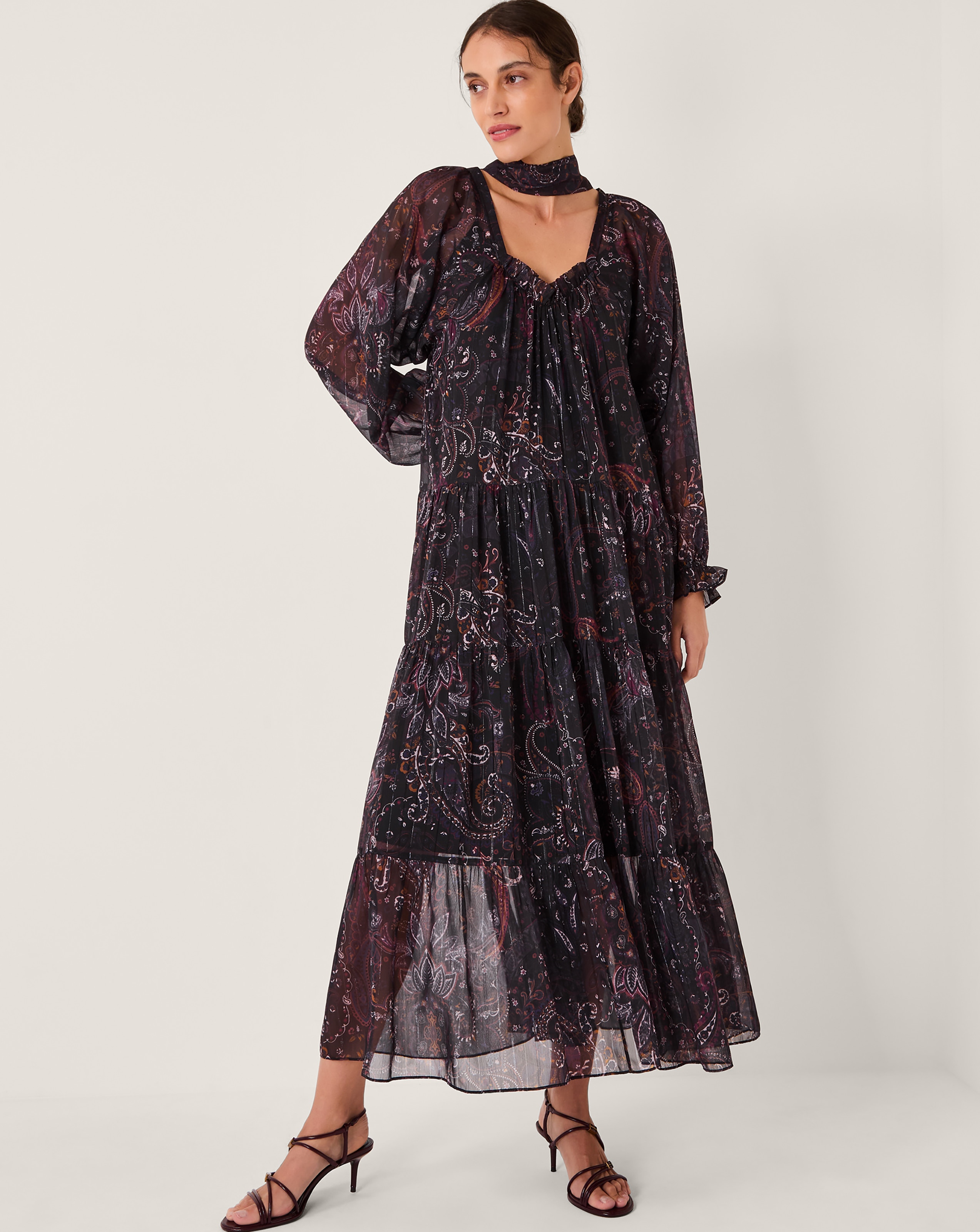 Monsoon Marianna Paisley Midi Dress