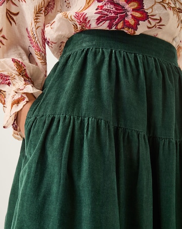 Monsoon Mina Corduroy Midi Skirt