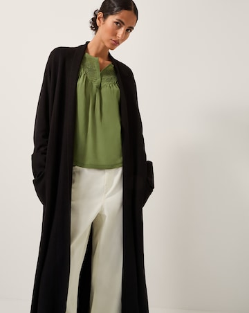 Monsoon Sade Zip Longline Cardigan