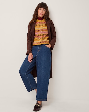 Monsoon Fleur Fair Isle Button Knitted Vest