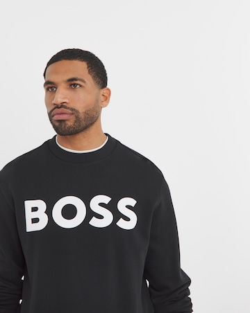 BOSS Logo Crew Sweat - Black