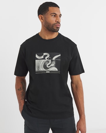 BOSS Short Sleeve Graphic Print T-Shirt - Black