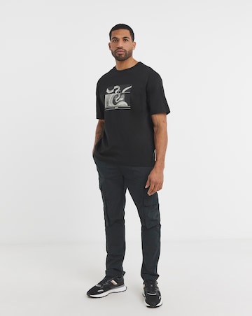 BOSS Short Sleeve Graphic Print T-Shirt - Black