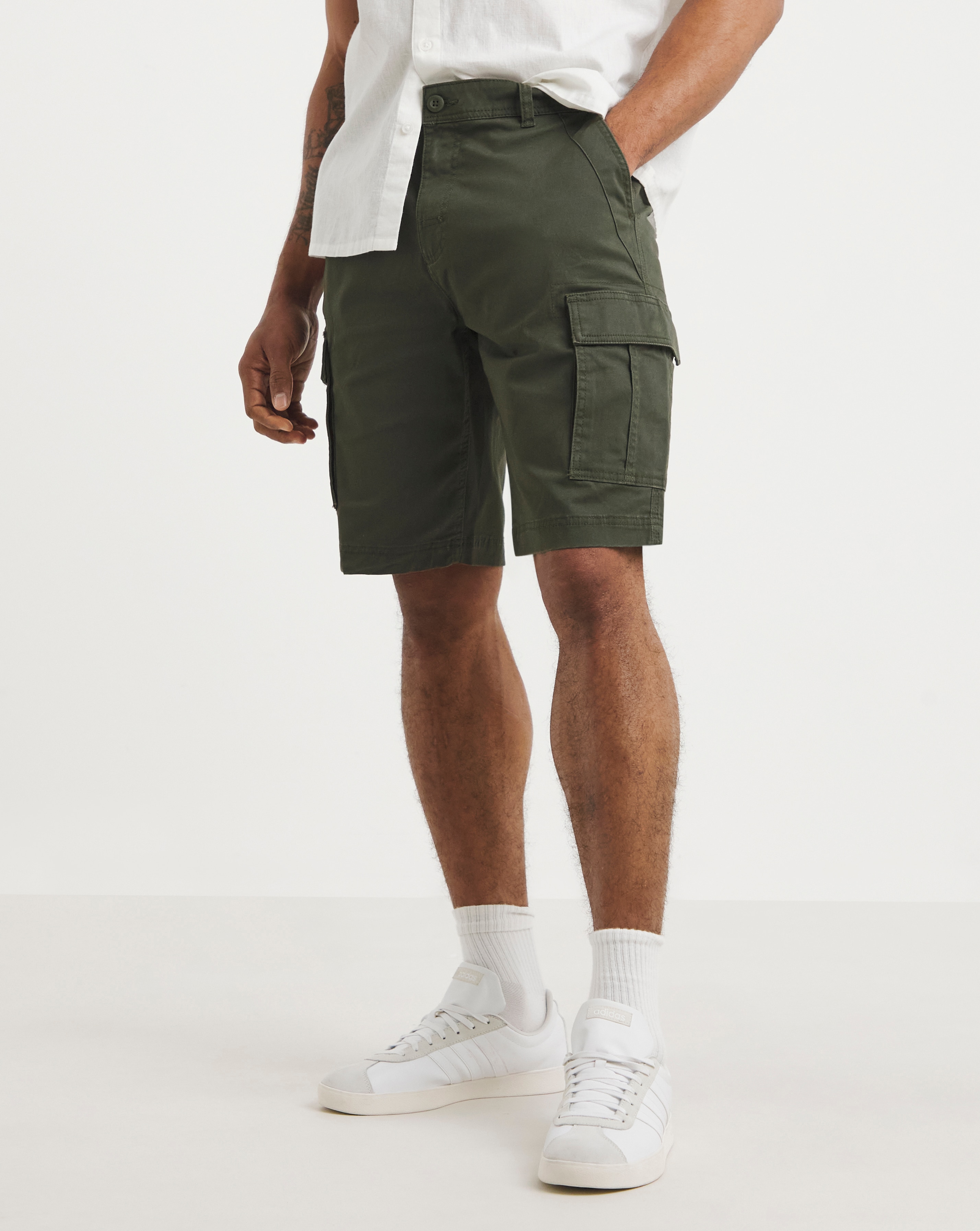 Cotton Stretch Cargo Short