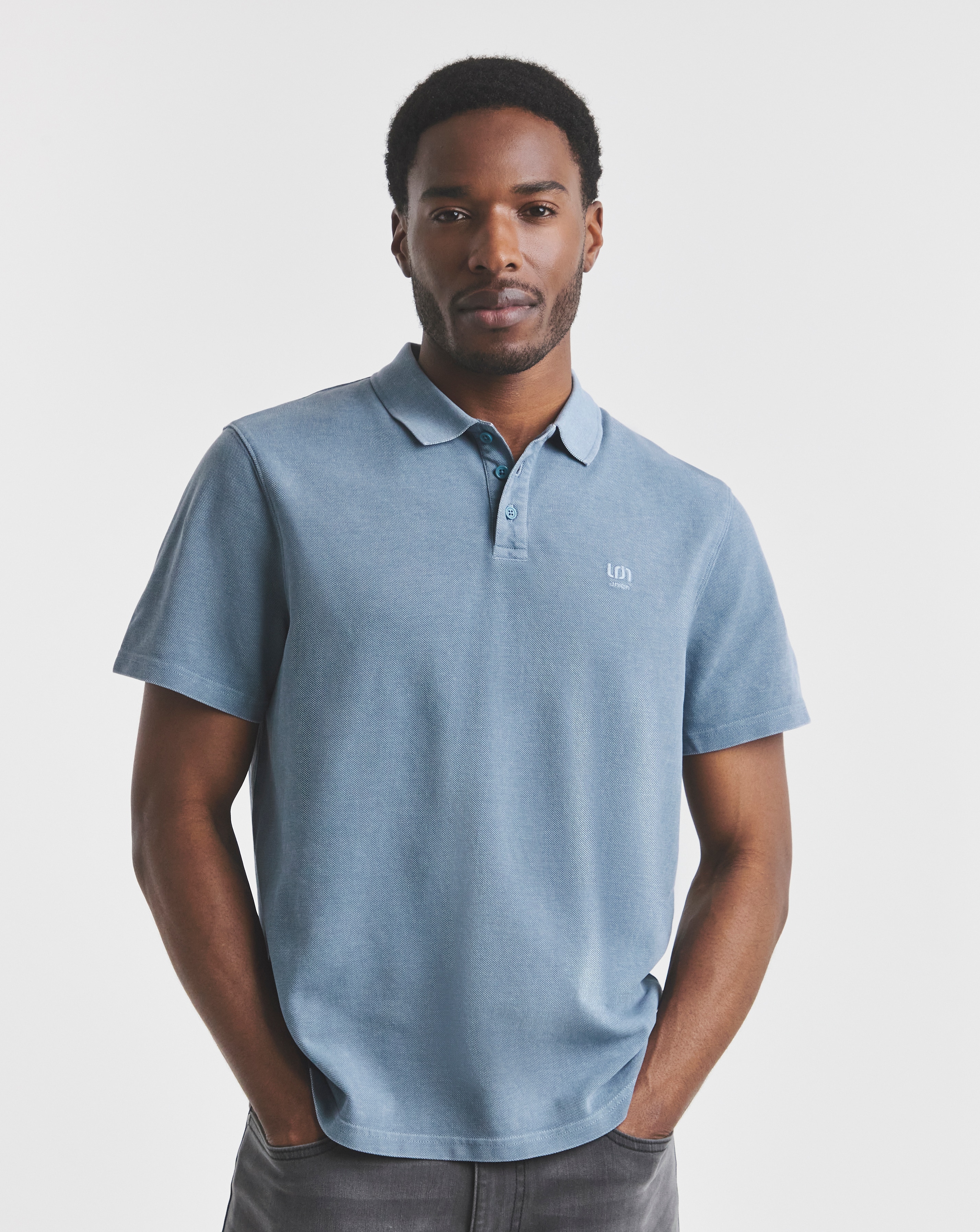 Union Garment Dyed Pique Polo
