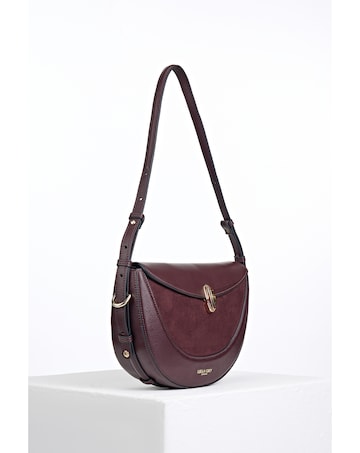 Luella Grey Angelina Black Cherry Multiway Shoulder Saddle Bag