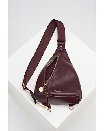 Luella Grey Darla Black Cherry Sling Crossbody