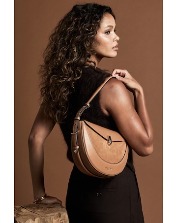 Luella Grey Angelina Tan Multiway Shoulder Saddle Bag