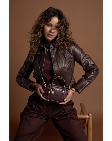 Luella Grey Ruthanna Black Cherry Mini Bowler