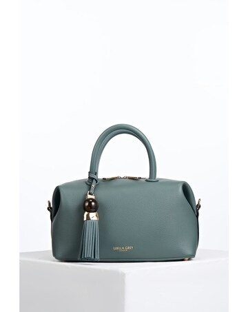 Luella Grey Alessia Steel Green Bowler Tote