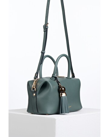 Luella Grey Alessia Steel Green Bowler Tote