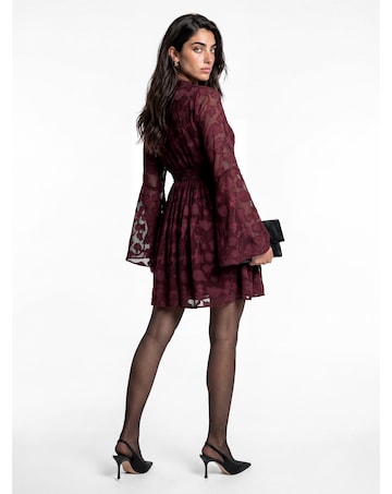 Lovedrobe Floral Burnout Mini Dress
