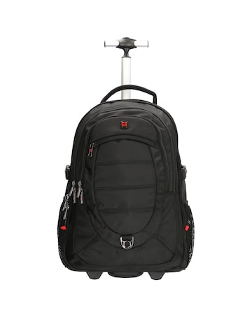 Enrico Benetti Cornell Polyester 17" Laptop Trolley Backpack