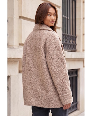 Roman Textured Double Breasted Coat