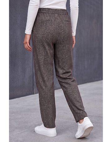 Roman Petite Abstract Stretch Trousers