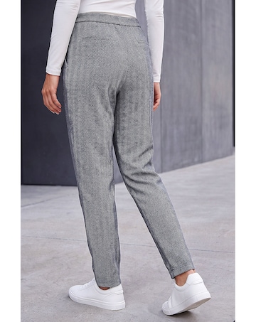 Roman Petite Herringbone Stretch Trouser