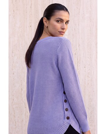 Roman Textured Curved Hem Jumper