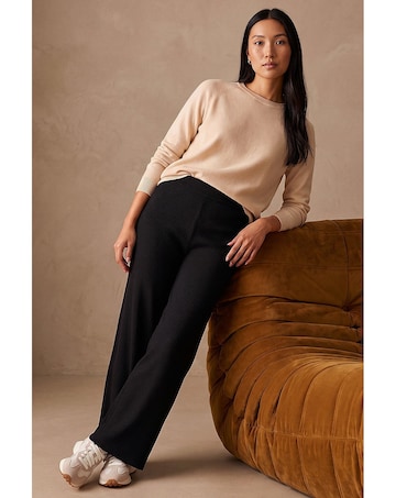 Roman Rib Knitted Trouser