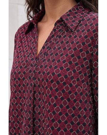 Roman Geo Puff Print Shirt
