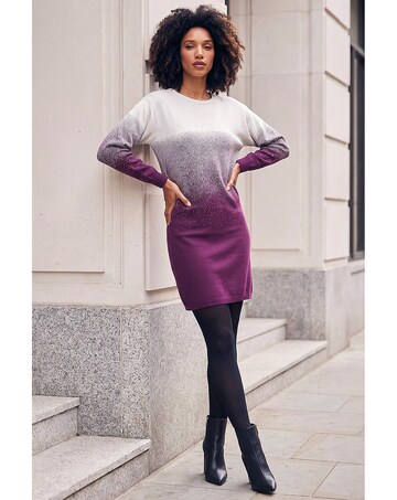 Roman Ombre Knitted Jumper Dress