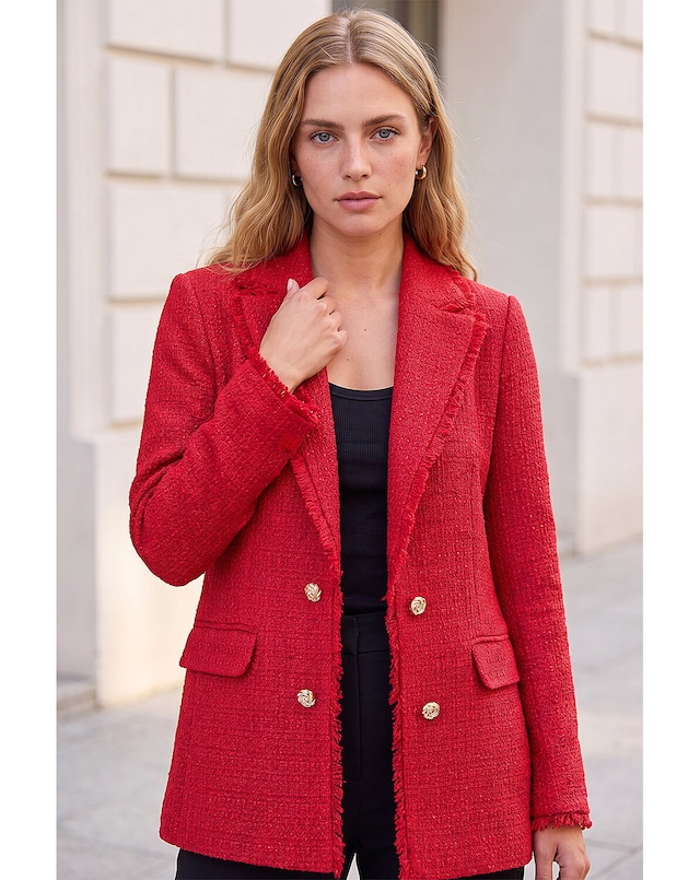 Roman Fray Mid Boucle Jacket