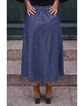 Roman A-Line Woven Skirt