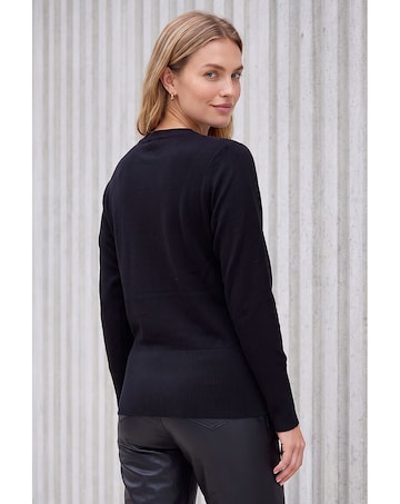 Roman Sequin Floral Batwing Knit Jumper