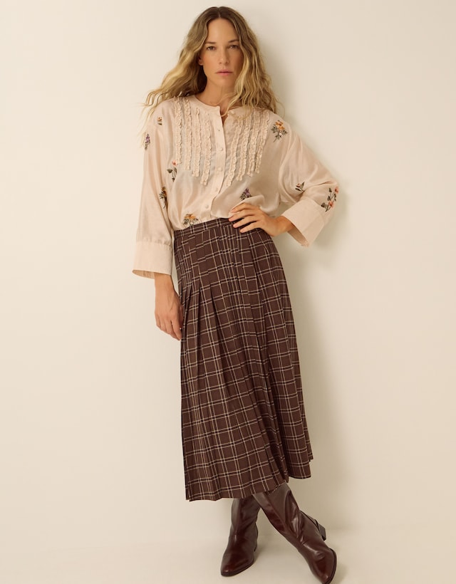 Monsoon Seren Floral Embroidered Blouse