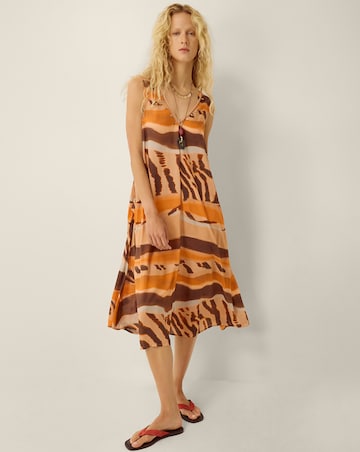 Monsoon Nadia Animal Midi Dress