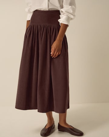 Monsoon Jenny Corduroy Midi Skirt