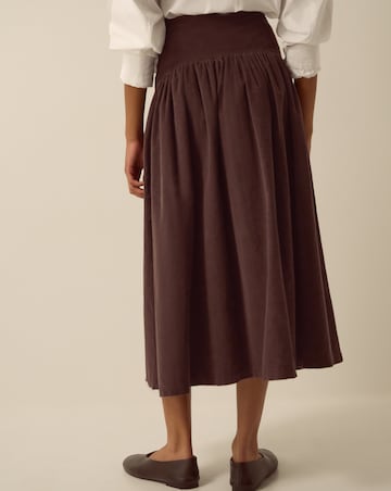 Monsoon Jenny Corduroy Midi Skirt