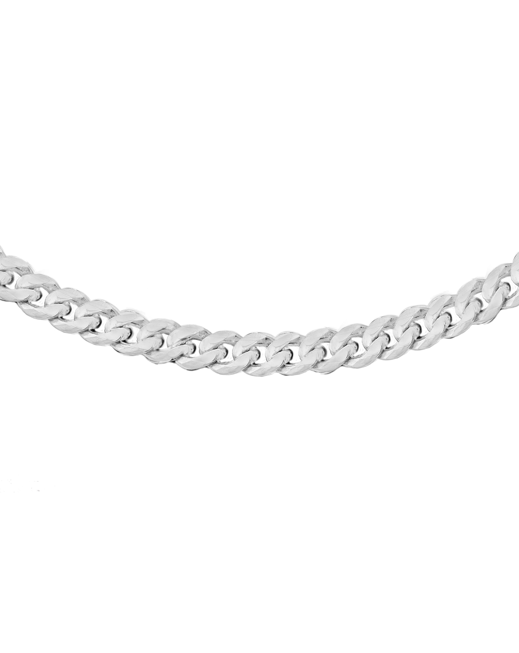 Gents Sterling Silver Panza Curb Chain