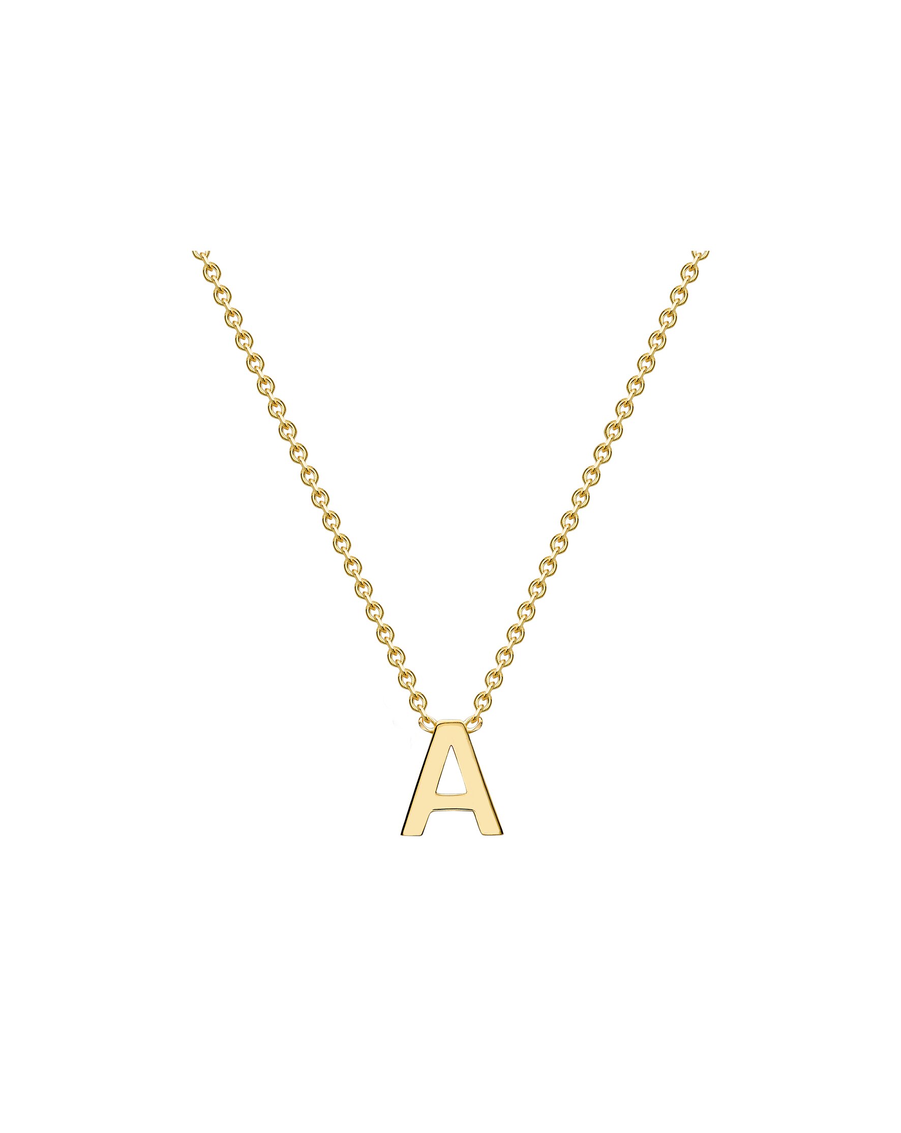 9 Carat Gold A-Z Initial Necklace